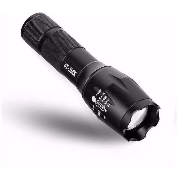 Lampe De Poche Tactique Led Xml T6 Zoomable Avec Batterie 18650 Et Chargeur Alliage Daluminium