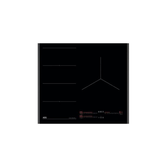Plaque à induction encastrable AEG 60 cm Zone flexible Verre céramique 3 zones Hob2Hood Powerside