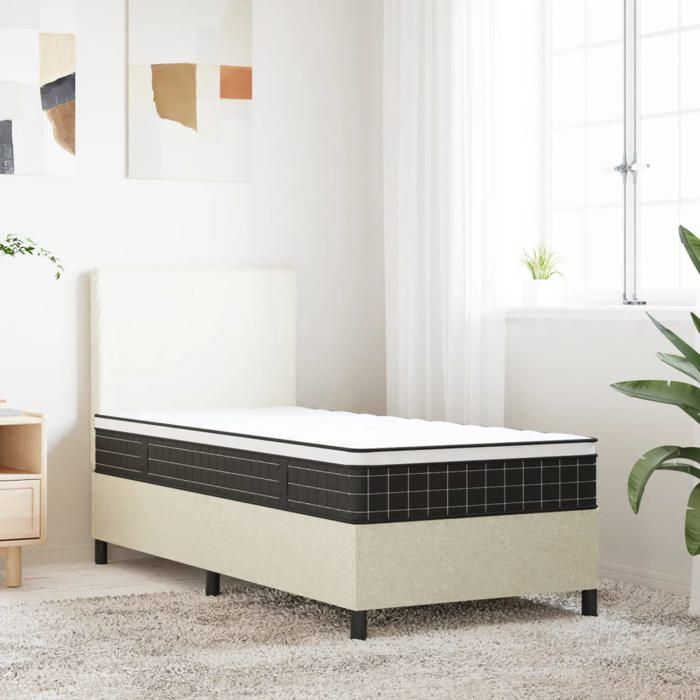 Matelas à ressorts Bonnell Moyen 80 x 200 cm Blanc Pour chambre(37643) Matelas à ressorts Bonnell Moyen 80 x 200 cm Blanc Pour chambre(37643)