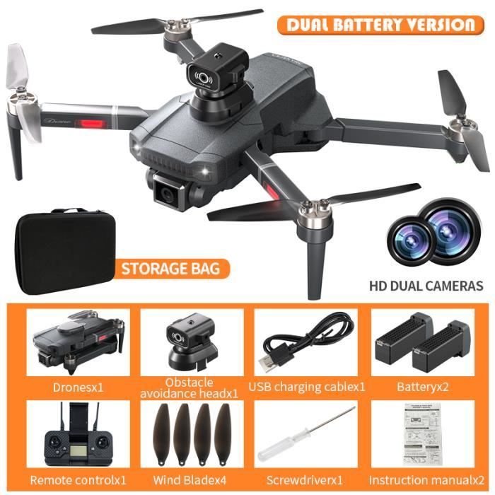 2Batterie-Drone professionnel S179 avec caméra 4K, quadricoptère