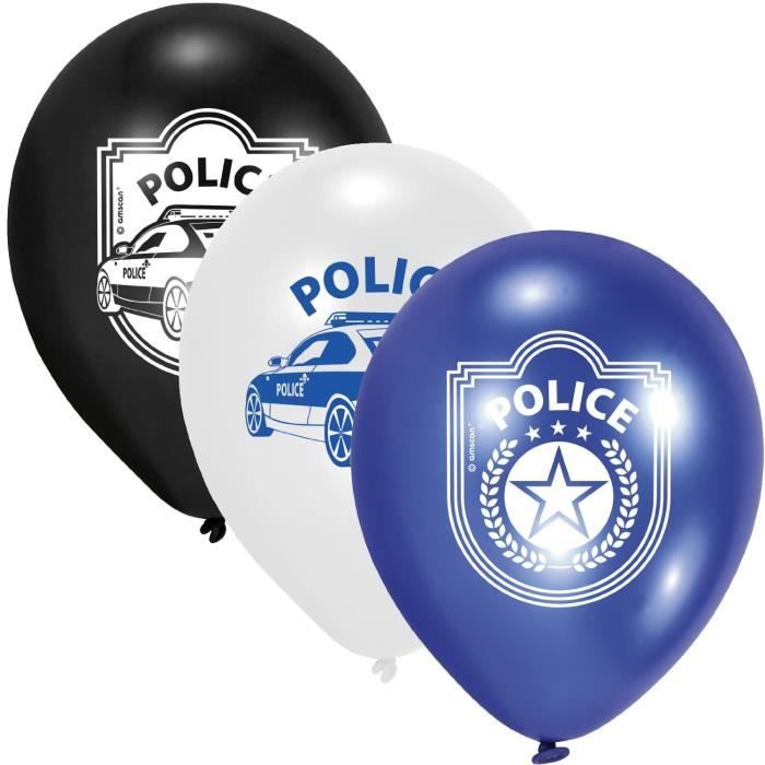 Lot De 6 Ballons Police Deco Anniversaire Cdiscount Maison Lot De 6 Ballons Police Deco Anniversaire Cdiscount Maison