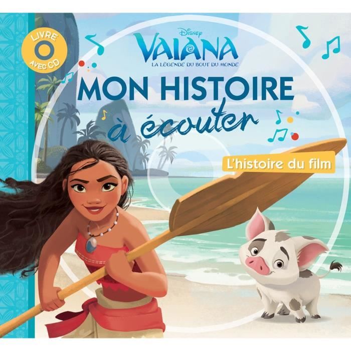 Livre Cd Audio Vaiana Histoire Disney Complete A Ecouter Du Dessin Anime Fabrique Compteuse Enfant Cadeau Noel Cdiscount Musique