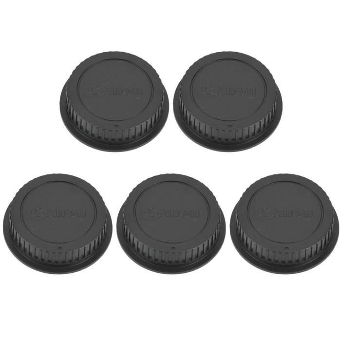 SODIAL Protege-objectif Capuchon dobjectif arriere Couvre-objectif Couvercle dObjectif Arriere pour Canon Rebel EOS EF EF-S EF SLR SLR Noir