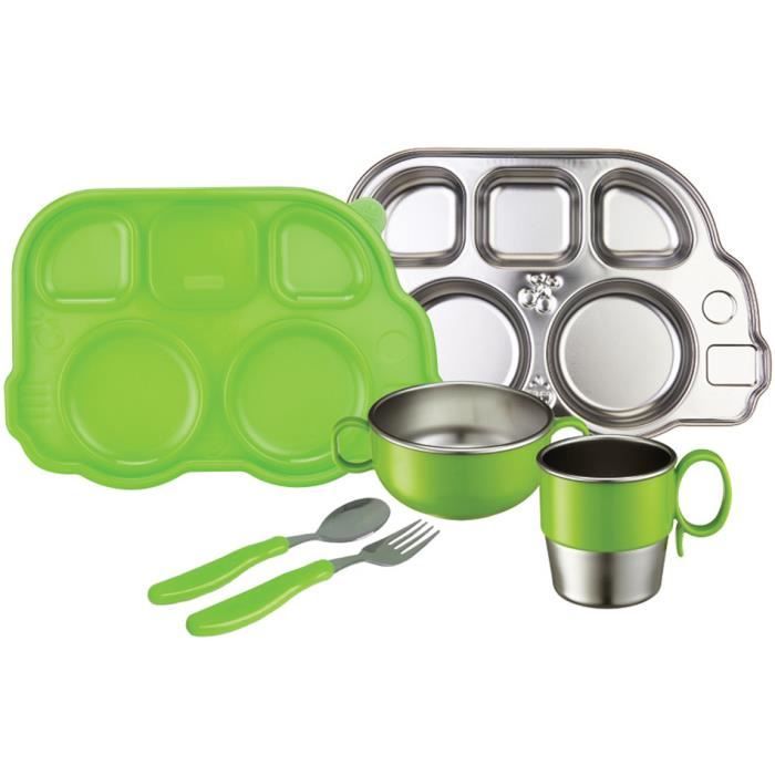 Set Repas En Inox Innobaby Vert Cdiscount Puericulture Eveil Bebe