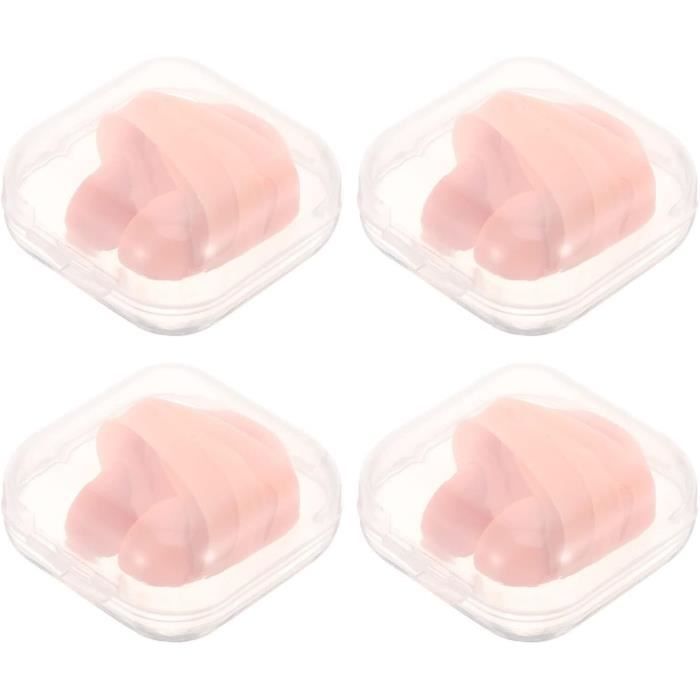 Lot 4 Kits Natation Pince-Nez + Bouchons D’Oreilles Silicone – 4 Couleurs Pour Adultes & Enfants Dès 12 Ans – Anti-Fuite Eau & Infections