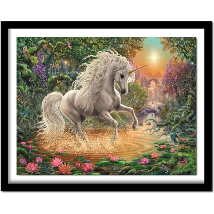 DPHERO 5D Papillon Diamond Painting Kits, DIY Broderie Fleurs