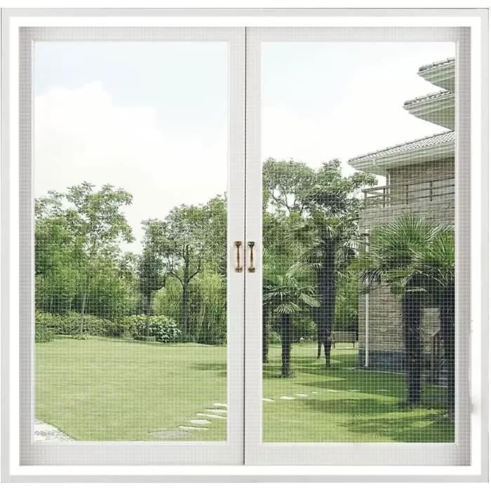 MOUSTIQUAIRE,white 180CM-180CM--Moustiquaire De Fenêtre De Taille Personnalisable, Moustiquaire