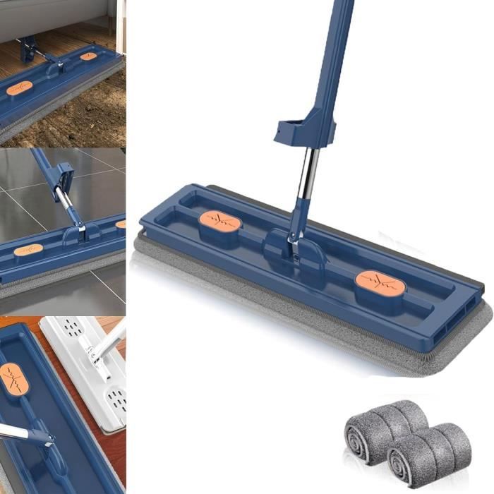Grand Balai Serpillère Plat Avec 4 Lavettes En Microfibre,Grand Balai