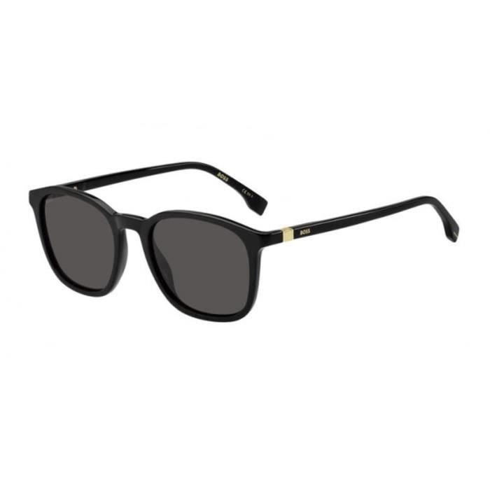 HUGO Lunettes de soleil  boss Boss 1433/s col. 807/ir Hommes Ronds Noir