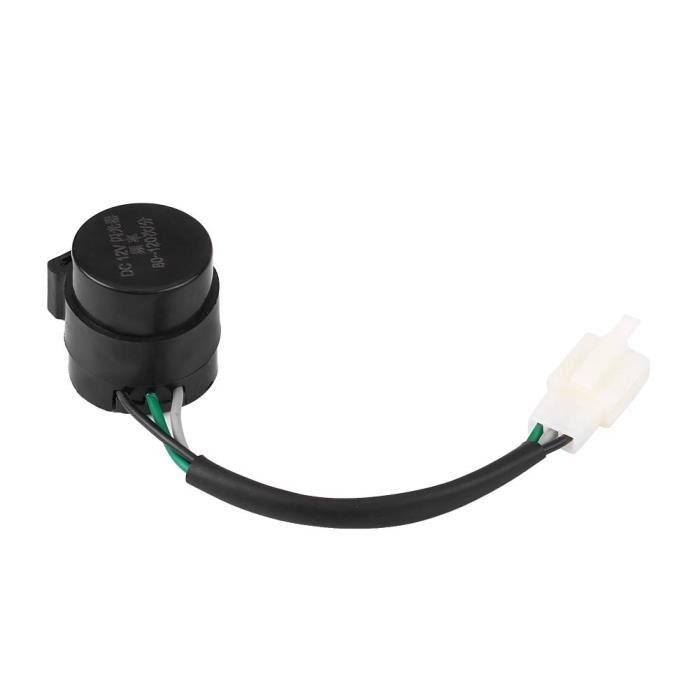 Relais Clignotant 3 Broches Pour Moto GY6 50-250cc - Signal Clignotant Rond 12V