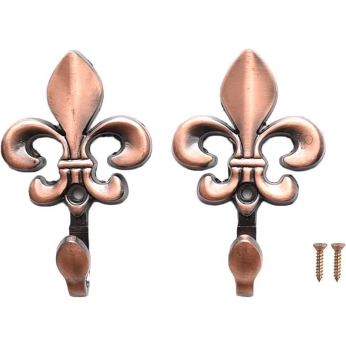Embrasses De Rideaux En Métal Noir - Lot De 4, Alliage De Zinc, Avec Vis Incluses