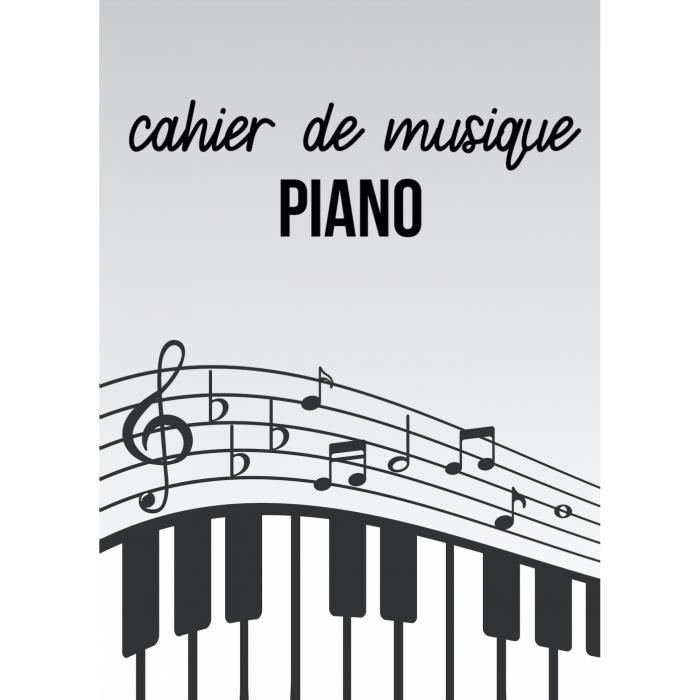 Env Cahier de Musique avec Portée Piano Carnet de Partitions Piano Piano: Cahier de Musique Piano A4 