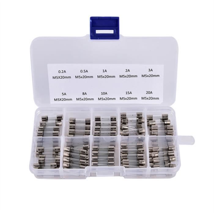 40/ pcs rapide rapide Blow 250/ V 2/ A 4/ A 5/ A 15/ A Tube de verre fusibles 6/ x 30/ mm