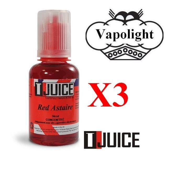 Concentr Red Astaire - T-Juice - Pack x3 - 30ml - Fruits Rouges et Menthol  - Cdiscount Au quotidien