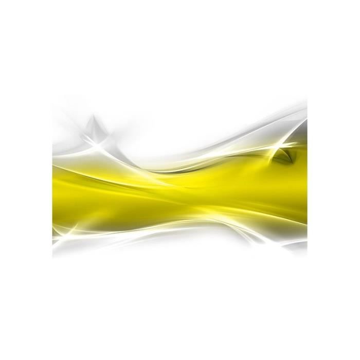 Tableau Abstrait Jaune Et Blanc Toile Canvas 120x80 Cm Achat Vente Tableau Toile Cdiscount