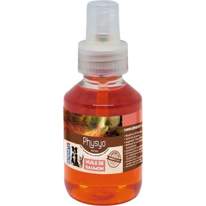 Meilleurs prix pour Huile de saumon pour chien & chat PHYSYO PET FOOD By Nutrivet