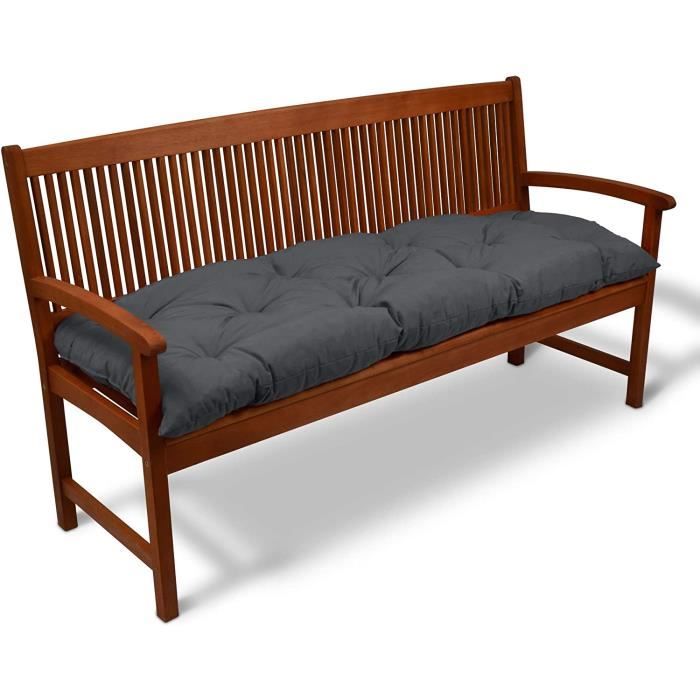 Beautissu Banquette Flair Bk 180x50x10cm Gris Graphite Coussin Pour Banc De Jardin Terrasse Balcon Bancs Non Inclus Achat Vente Coussin D Exterieur Beautissu Banquette Flair B Cdiscount