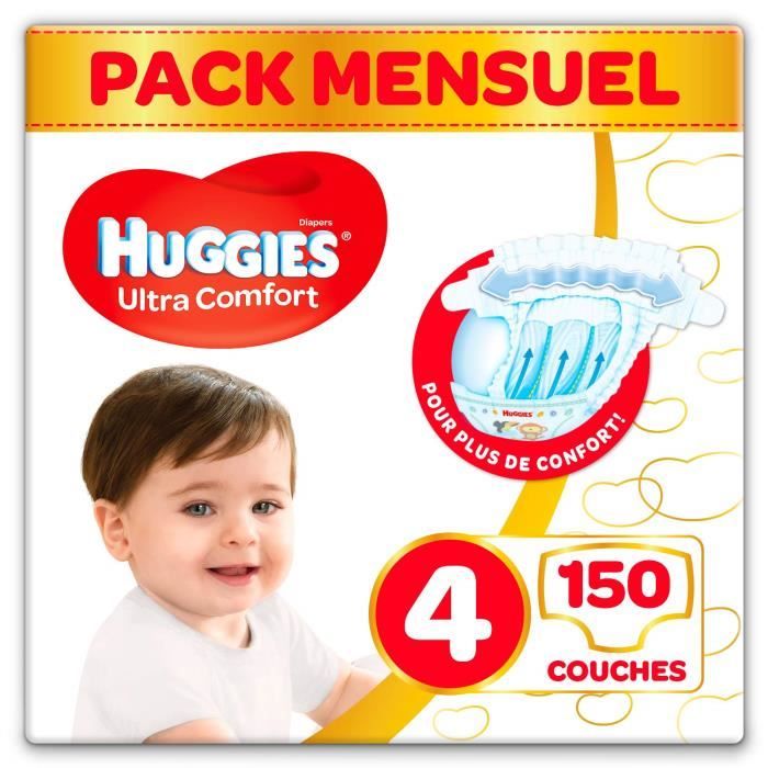 Huggies Ultra Comfort Couches Bébé Unisexe Taille 4 (718 kg