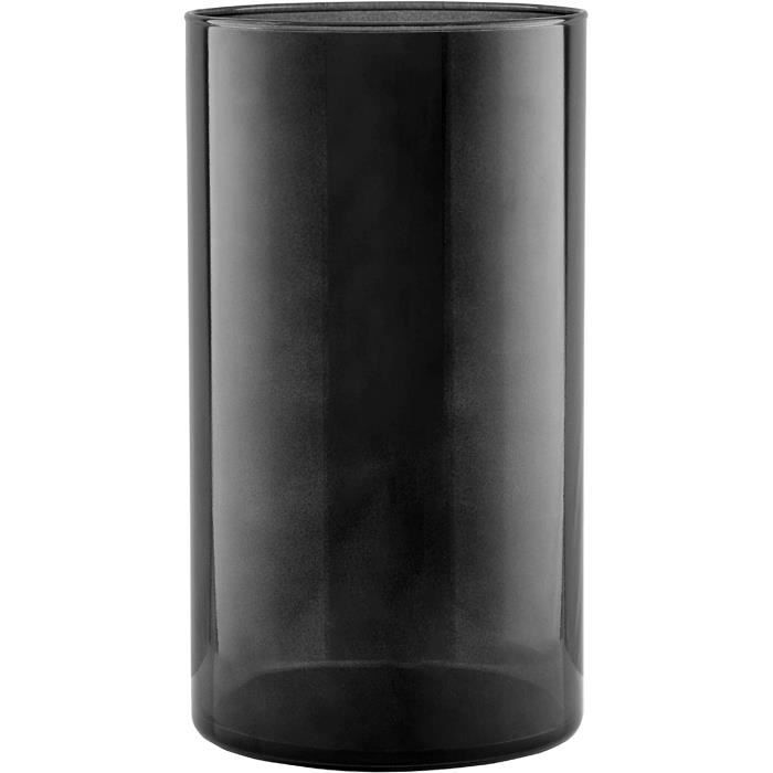 Grand Vase En Verre Forme Allongée - Hauteur 29 Cm, Occasion En Bon état Général