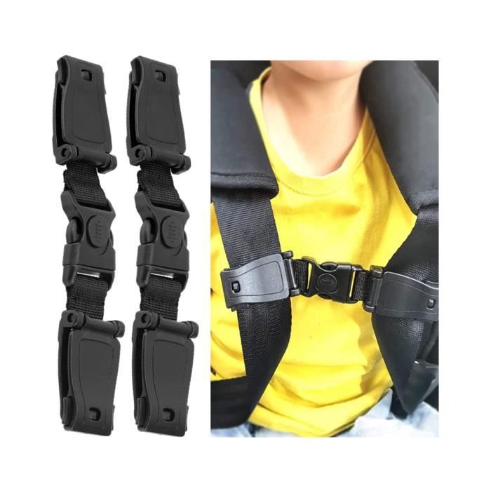 Clip de Sangle Enfant Auto 2 Pieces Clip Ceinture Siege Auto Pince Ceinture de Securite Voiture Chest Clip Securite Bebe pour Pince