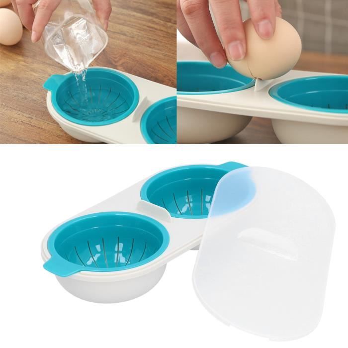 Set De 6 Poches à œufs Pochés En Métal - Cuvettes Antiadhésives Avec Crochet, Pour œufs Parfaits à Chaque Fois