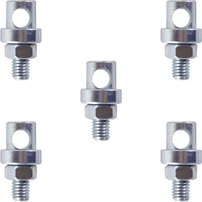 4 anciennes SERRE TRINGLE L 17 X 8 X D 5mm POUR TRINGLE DE