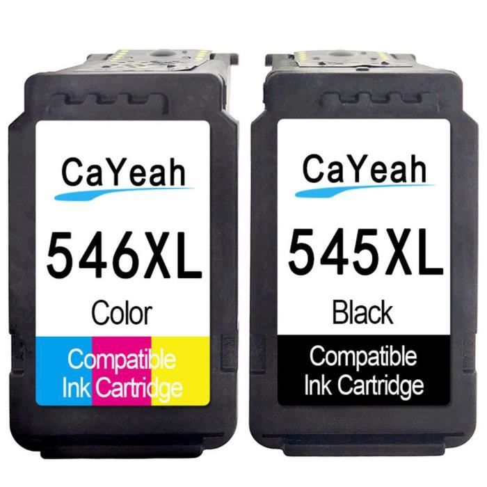2 Cartouches d'encre Compatible pour Canon 545 546 XL Compatible