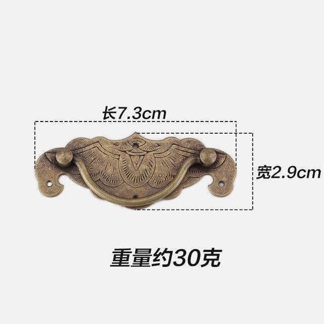 Handle de chauve-souris en bronze - Armoire à médicaments à poignée en