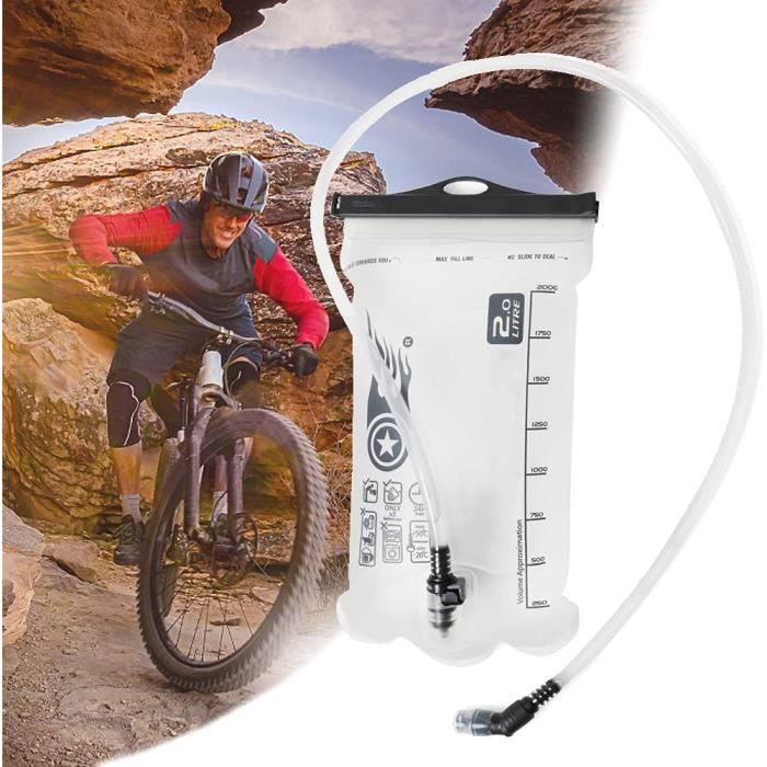 Poche D'Hydratation 2L Pliable - Sac à Eau Portable Pour Randonnée, Camping, VTT, Équitation