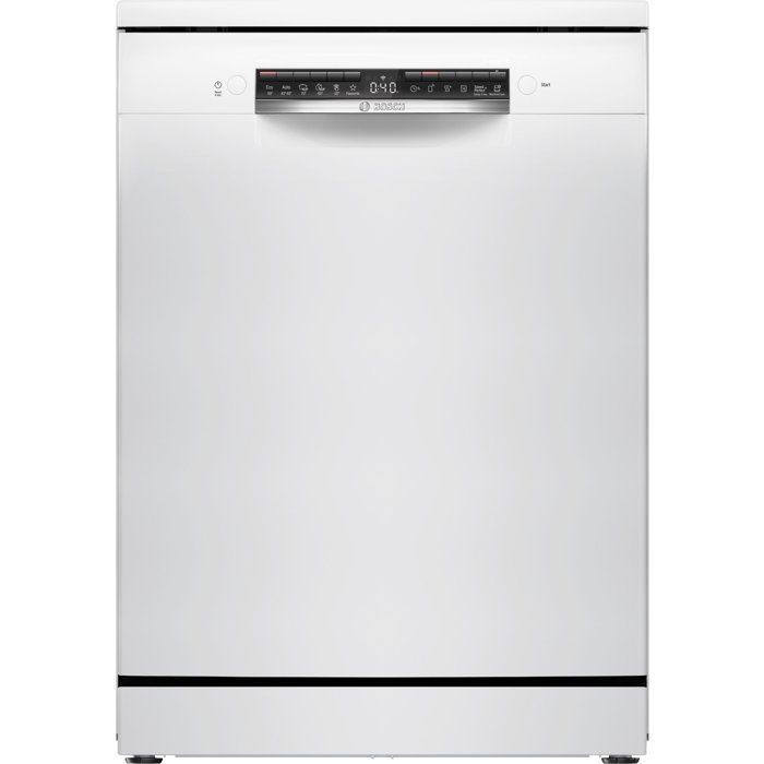 Lave-vaisselle pose libre BOSCH SMS6YCW15E SER6 - 14 couverts - Induction - L60cm - 40 dB - Classe A - tiroir à couverts - Blanc