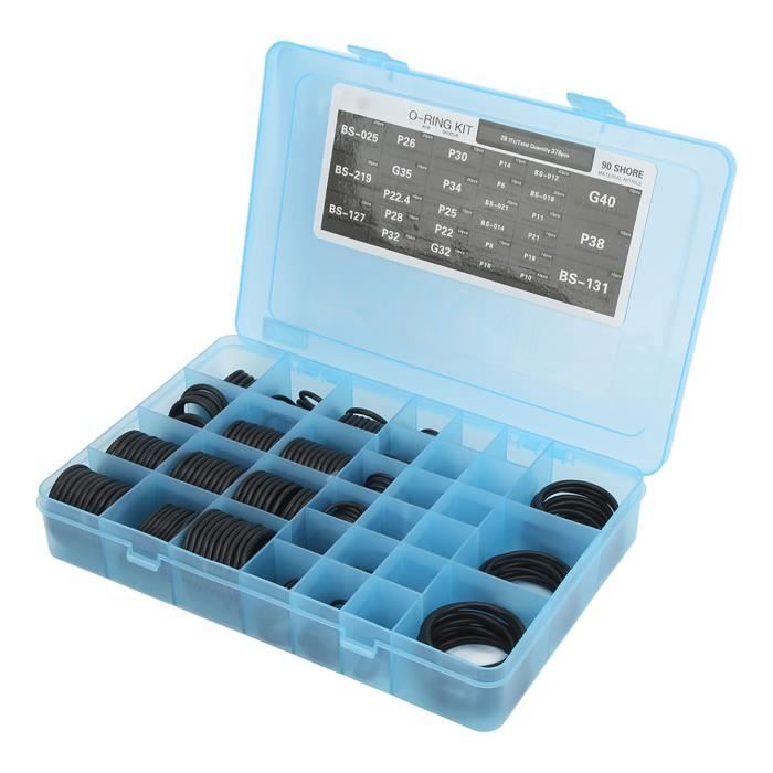 Kit 270 Joints Toriques HNBR Violet/Verts - Assortiment Complet Pour Climatisation Auto Et Mécanique