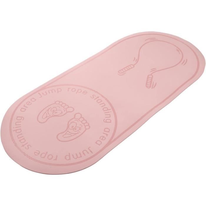 Launch Fitness Tapis de corde à sauter intérieur/extérieur | Épais et durable pour absorber les chocs pendant l'entraînement | Accessoire d' exercice de gym à domicile | Design ovale antidérapant pour Launch Fitness Tapis de corde à sauter intérieur/extérieur | Épais et durable pour absorber les chocs pendant l'entraînement | Accessoire d' exercice de gym à domicile | Design ovale antidérapant pour