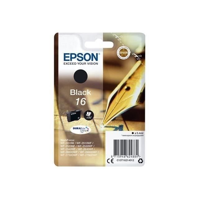 EPSON Cartouche dencre T1621 noir - Stylo Plume (C13T16214012)