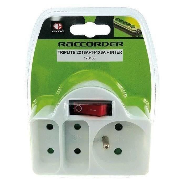 Triplite 2x6A + 1x16A + inter