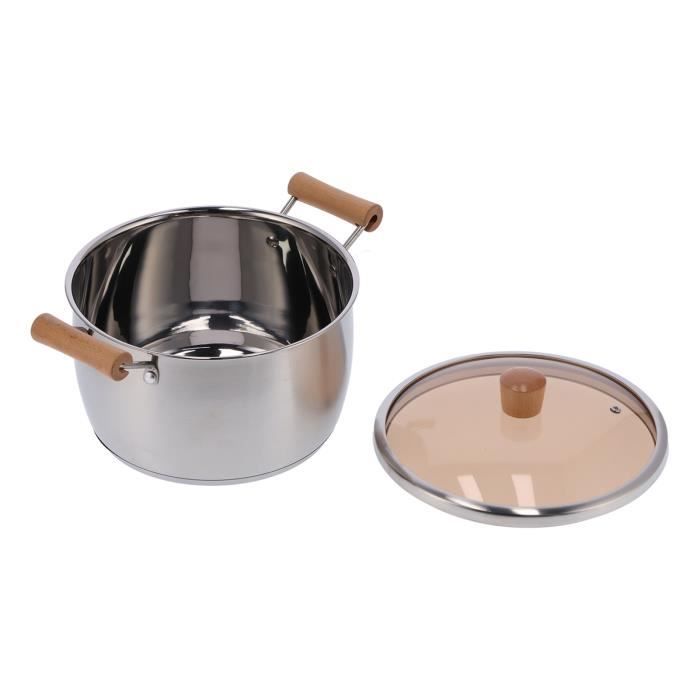 Marmite Thaïlandaise 36 Cm 2 Canaux Droite Zebra Inox - Avec Couvercle