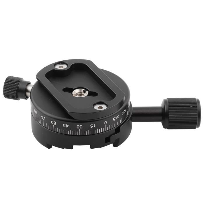 Neewer Rotule à Profil Bas de 44 mm, Tête de Trépied Encoche Double U