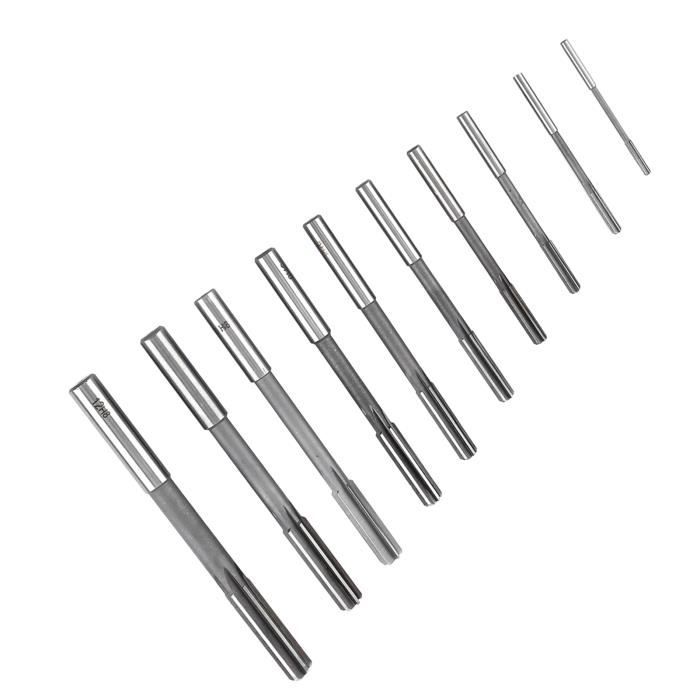 Alésoir En Carbure De Tungstène 7.8 Mm - Cannelure Droite, Tige Droite, Pour Tour Et Centre D'usinage CNC, Finition Haute Précision