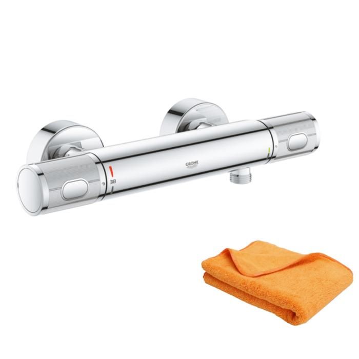 Grohe Mitigeur douche thermostatique Quickfix Precision Feel + microfibre