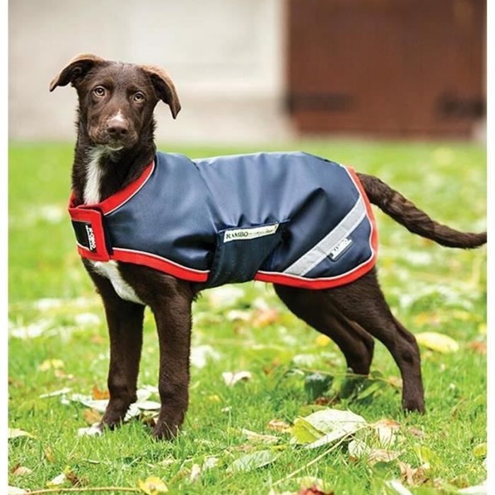 Couverture imperméable pour chien Horseware Rambo - navy/red - M - Cdiscount