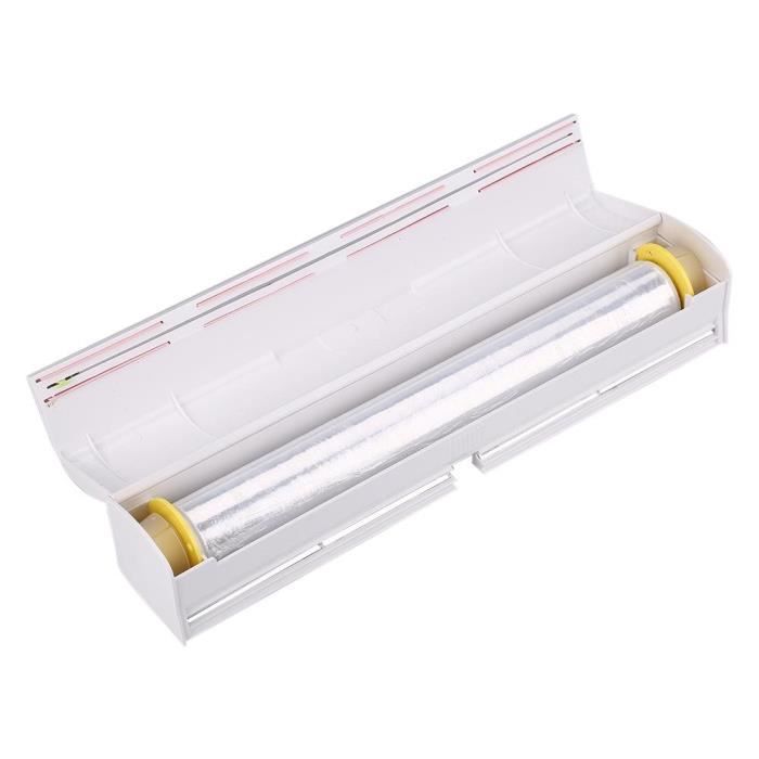 Coupe-film Plastique Magnétique,distributeur De Film Plastique Magnetique Accessoire De Cuisine Adapte Au Papier Sulfurise Et Au Papier Aluminium Noir 97295929