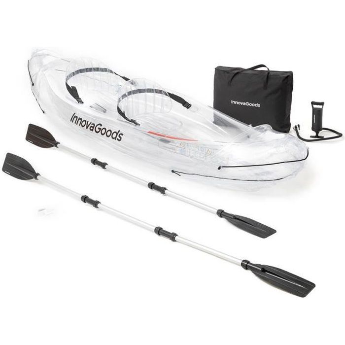 Kayak Gonflable Transparent avec Accessoires Paros InnovaGoods 312 cm 2