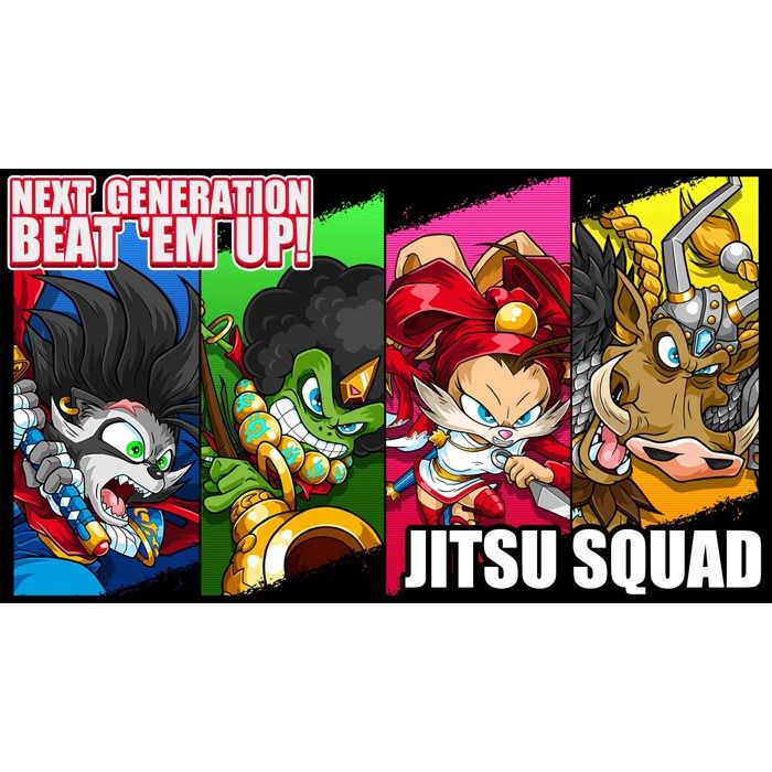 Jeu PS4 - JUST FOR GAMES - Jitsu Squad - Action de dessins animés - 4 joueurs - Combat