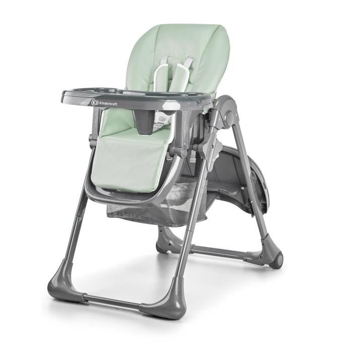 Chaise Haute BINCI Pliable - 5 Kg - Avec Plateau Réglable, Harnais 5 Points - Idéale Voyages Et Petits Espaces - Beige - 9
