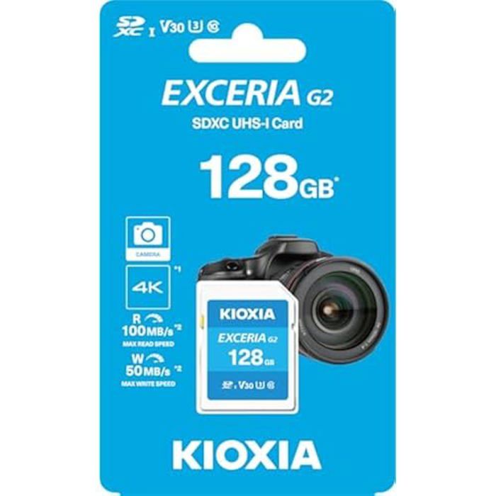Kioxia Carte SD - Exceria G2 - 128 Go - Neuve - Livraison à Packstation
