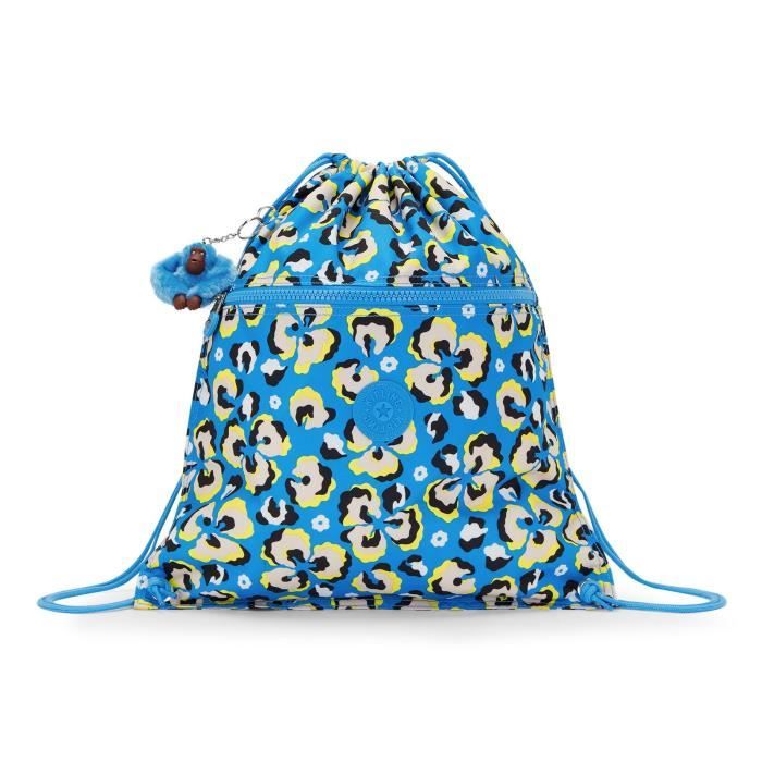 kipling back to school print supertaboo backpack m leopard floral [232629] -  sac à dos sac a dos