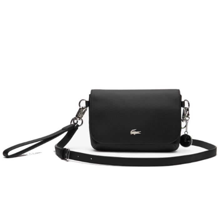 Sac bandoulière lacoste noir new arrivals