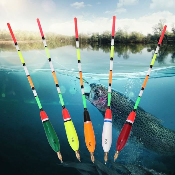 Lot De 4 Flotteurs De Pêche Coulissants En Balsa – Têtes Cuivre, 4g/6g/8g, Haute Visibilité, Résistants à L’eau