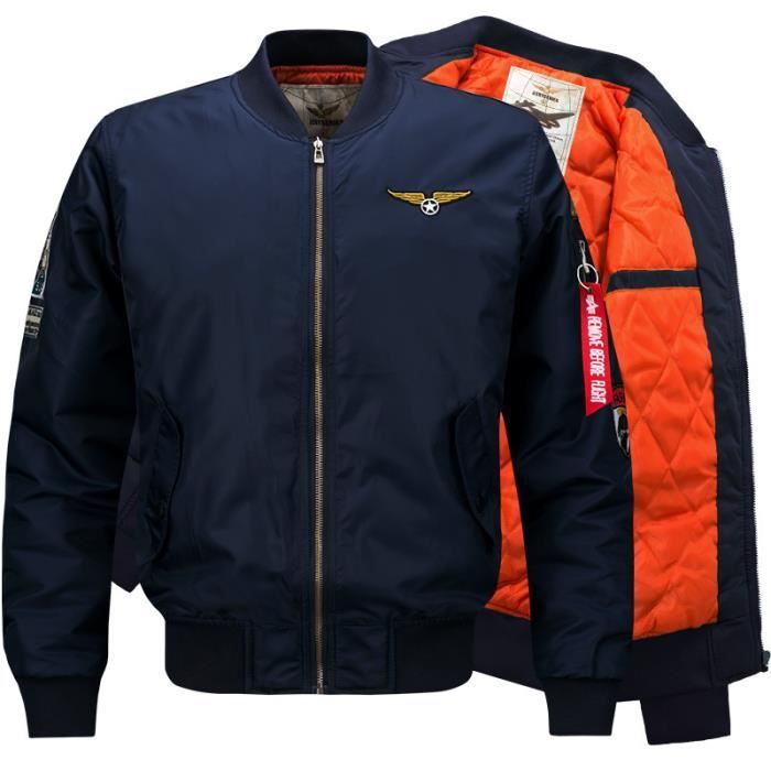 Blouson Aviateur Hommes Mode Desinvolte Veste Manche Longue Epaissir Marine Achat Vente Blouson Cdiscount Blouson aviateur en combinaison de cuir. blouson aviateur hommes mode desinvolte veste manche longue epaissir