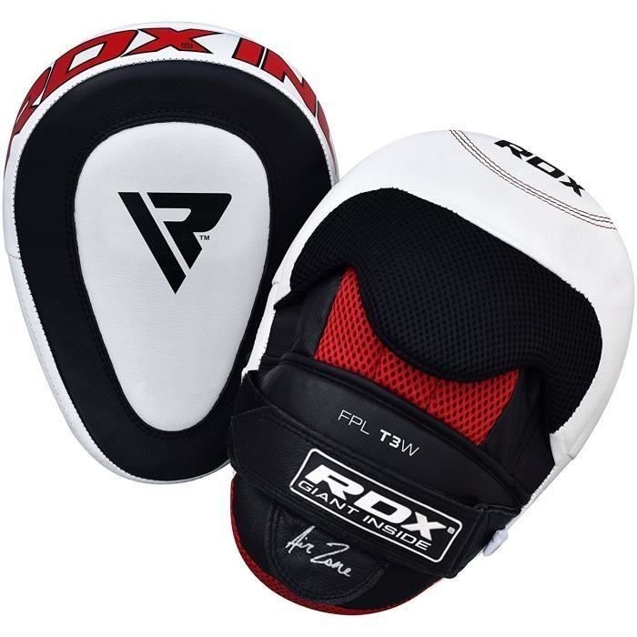 Pattes D'ours Boxe Farabi Sports - Cuir Véritable, Rembourrage 4 Couches - Pour MMA, Muay Thai