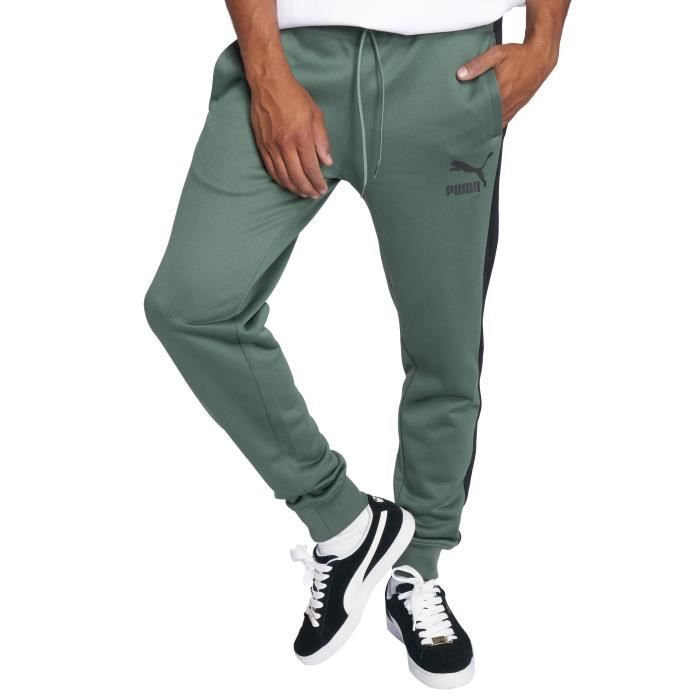 Puma Homme Pantalons \u0026 Shorts / Jogging Classics T7 Olive - Achat